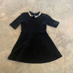Gap black peplum dress with sequins
